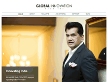 Tablet Screenshot of globalinnovationmagazine.com